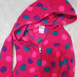 Girls zip up fleece jacket